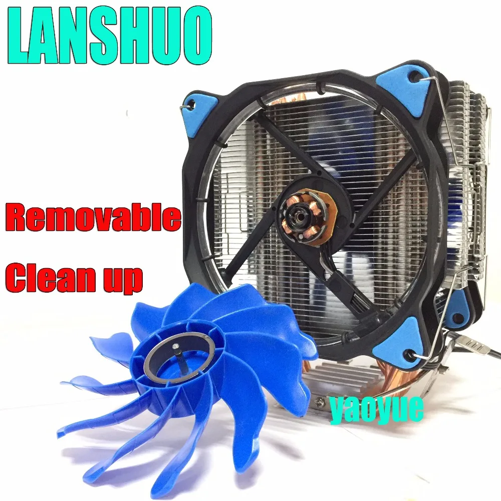 2200RPM Colorful Cooler Fan CPU Air Cooling Fan Radiator For LGA 775 AMD AM3