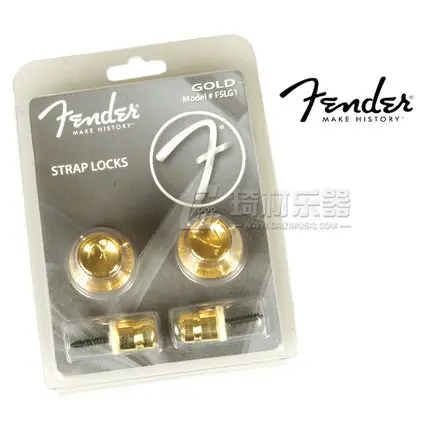 Fender Elite Strap Locks - Gold - Sound of Music