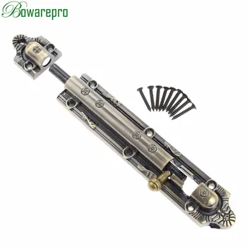 

bowarepro 15CM Lock Door Lock Bolt Safety Hotel Office Security Chain Gate Cabinet Latches Decorative Hardware Furniture Bolt