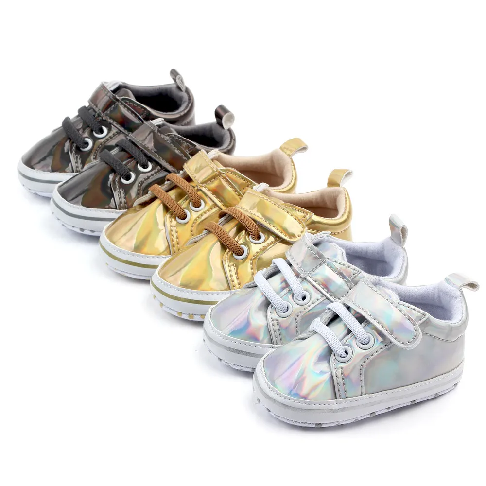 

Boy Girl Shoes Sole Soft Anti-skid Walking Shoes Magic Sticking Shoes HOT SALE