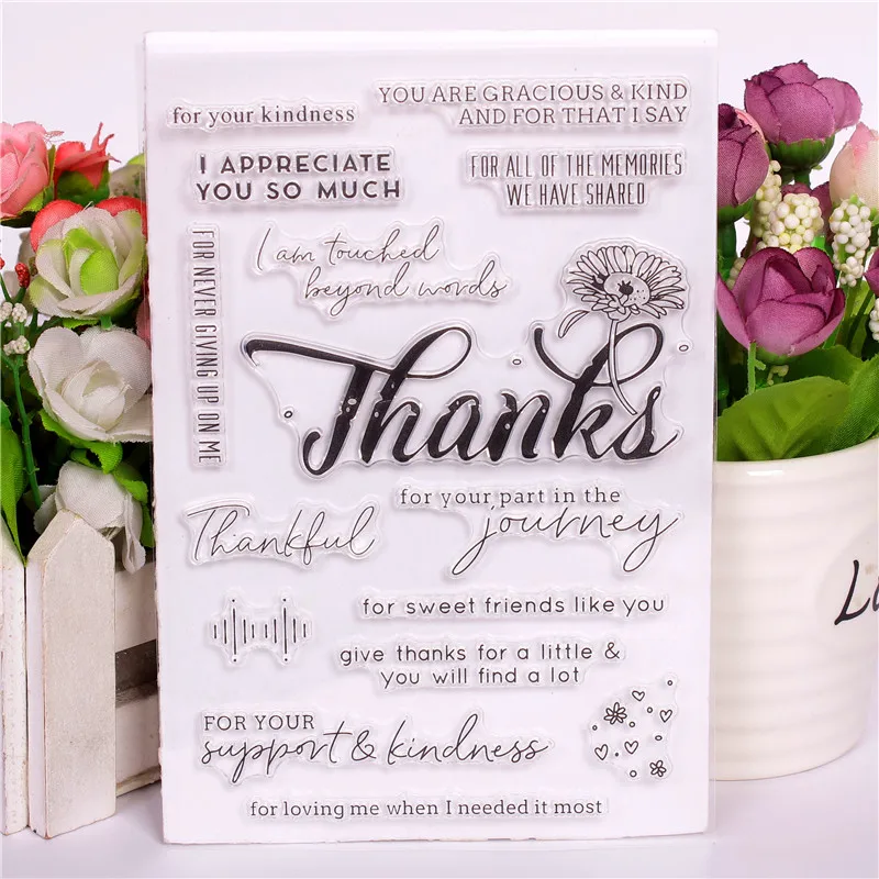 

Transparent Clear DIY stamp Silicone Seals Scrapbooking / Card Making/Photo Album Decoration English word text 4
