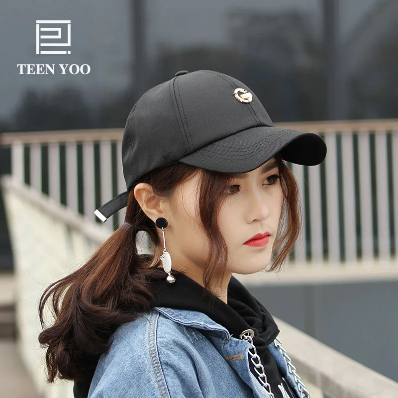 

High Quality Cotton Baseballcap For Men And Women With G Letter Solid Hiphop Fashion Lover's Hats Outdoor Sport Sunset TEENYOO