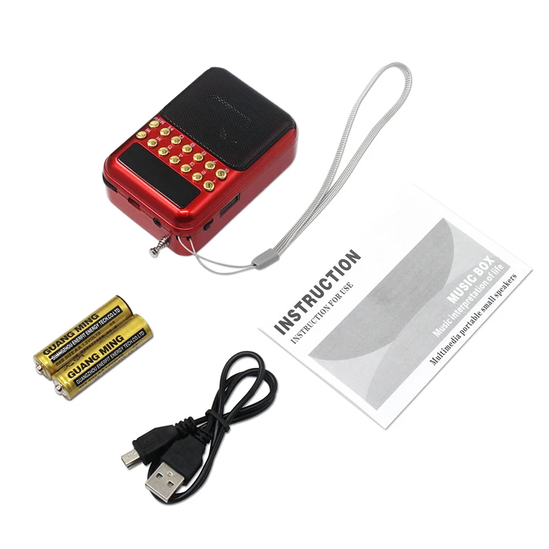 

Stylish Mini Radio digital song ,fm radio USB Stereo Speakers memory function For Elderly