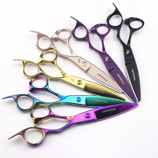 Sharp Hair Scissors, Hairdressing Scissors, Cut Your Hair at Home 8  Colours, With Presentation Case 