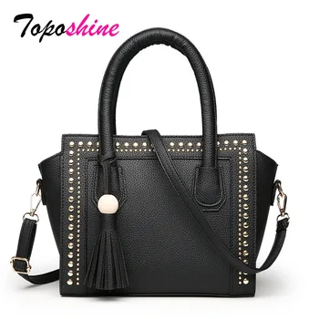 

Retro Rivet Ladies Handbag 2018 New Fashion Simple Personality Shoulder Bag Casual Temperament Messenger Bag