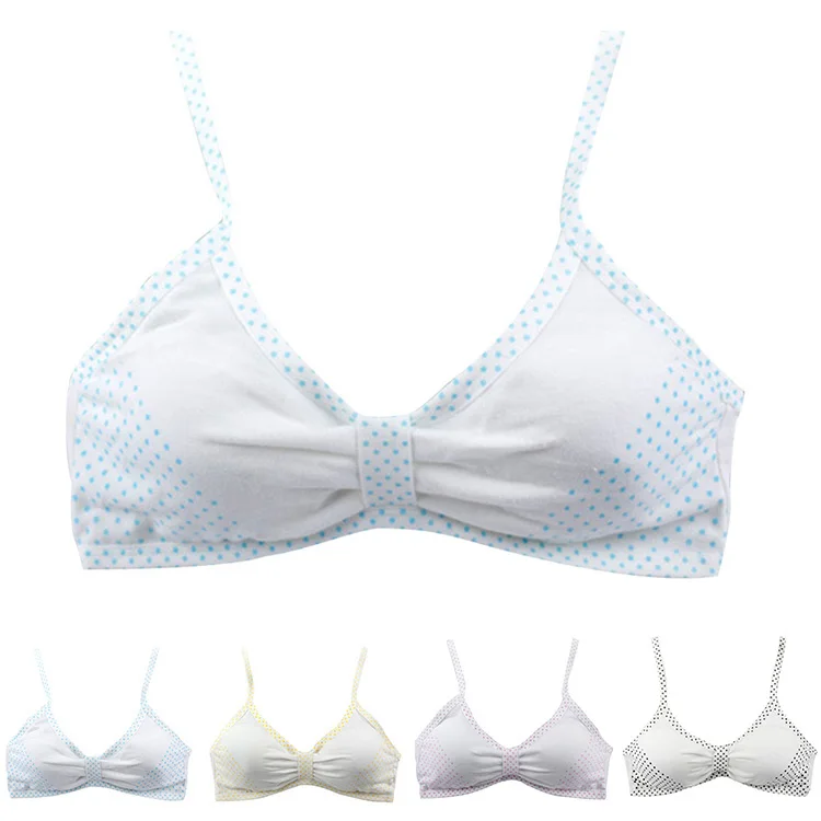 Best Selling Dot Training Bras For Kids Girls Training Bras Young