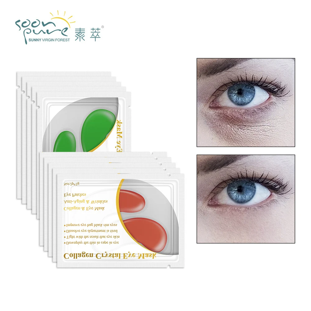 

SOONPURE 10PCS=5Pair Collagen Serum Eye Mask Anti-Aging Essence Eye Patches Anti Wrinkle Remove Dark Circle Skin Care Eye Cover