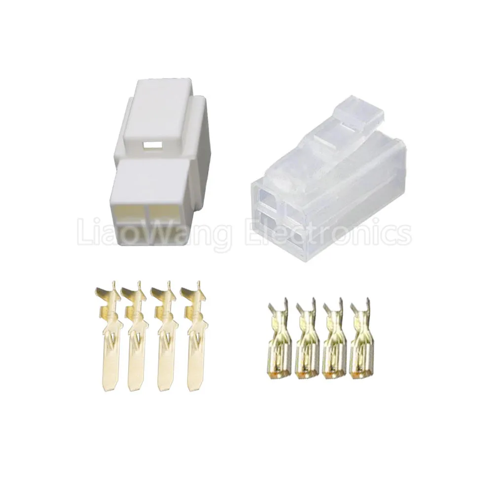 

10PCS Automotive connector 4 hole DJ7041-3.5-11 DJ7041-3.5-21 plastic shell and terminal