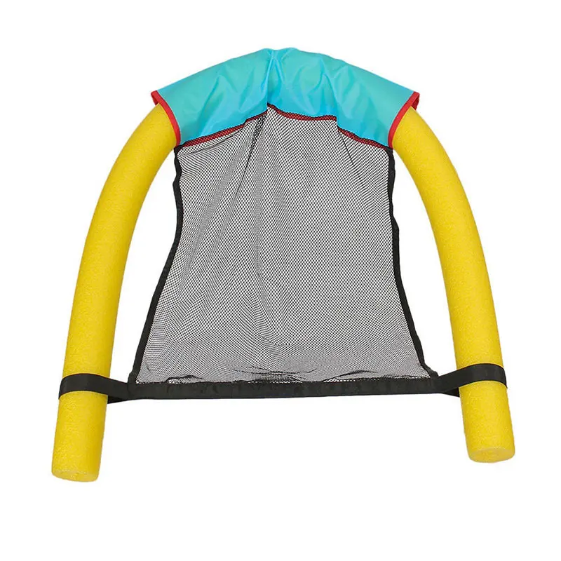 Забавное плавающее кресло для плавания детское сиденье для отдыха на воде летнее кольцо для взрослых бассейн игрушка аксессуары лапша сеть - Цвет: yellow