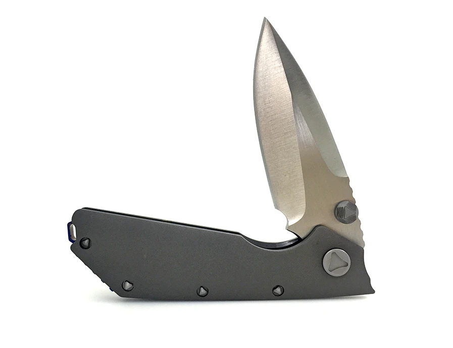 D2 Blade Tactical Folding Knife EDC Combat Pocket Survival Knives Outdoor Hunting Camping Tools Bearing System Titanium Handle