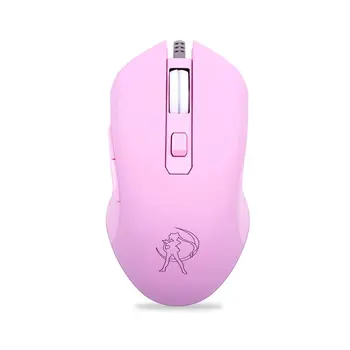 

Gaming Mouse Silent Click 7 Colors LED Light Optical Game Mice Ergonomic USB Wired with 3200 DPI and 6 Buttons for Computer