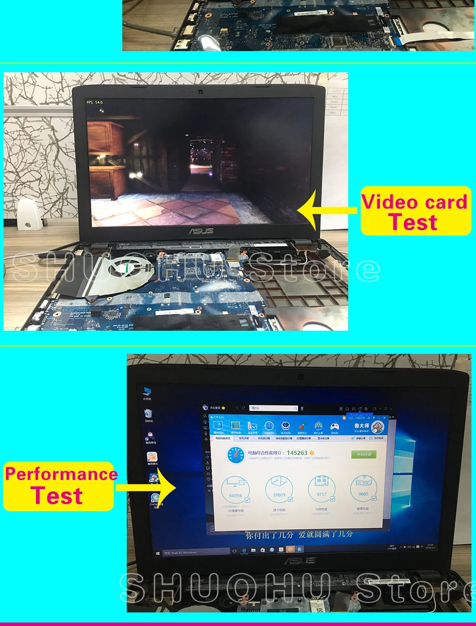 laptop motherboard testado 100% trabalho original mainboard