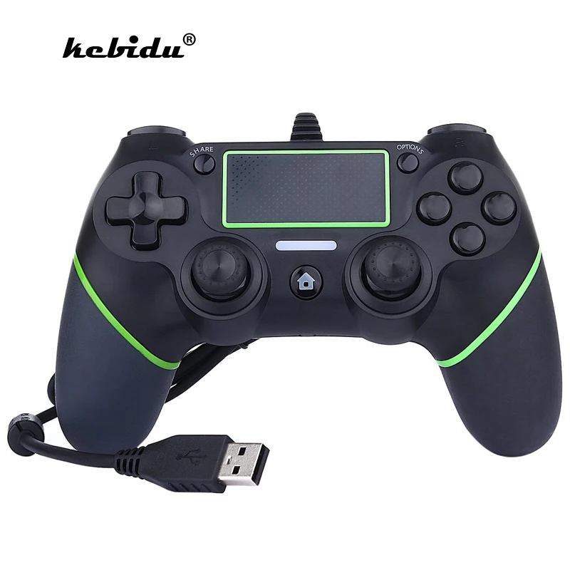 

kebidu USB Wired controller for PS4 Game Controller for Playstation 4 DualShock Vibration Joystick Gamepad for Play Station 4