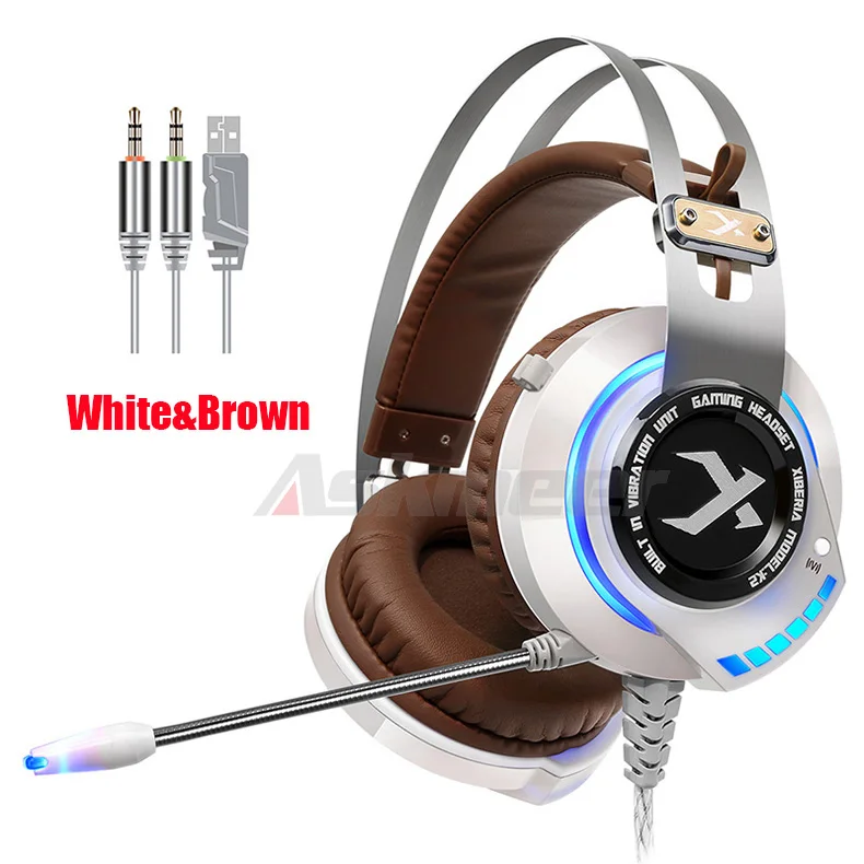XIBERIA K2 Computer Gaming Headphones Stereo Surround Sound Glowing LED Light Game Headset Gamer with Microphone fone de ouvido (4)