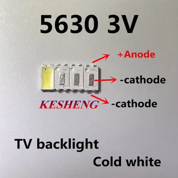 

50PCS high power SAMSUNG 5630 LED PLCC-4 super bright backlit TV diode SMD 5630 backlit LCD TV 0.5W 3V cool white