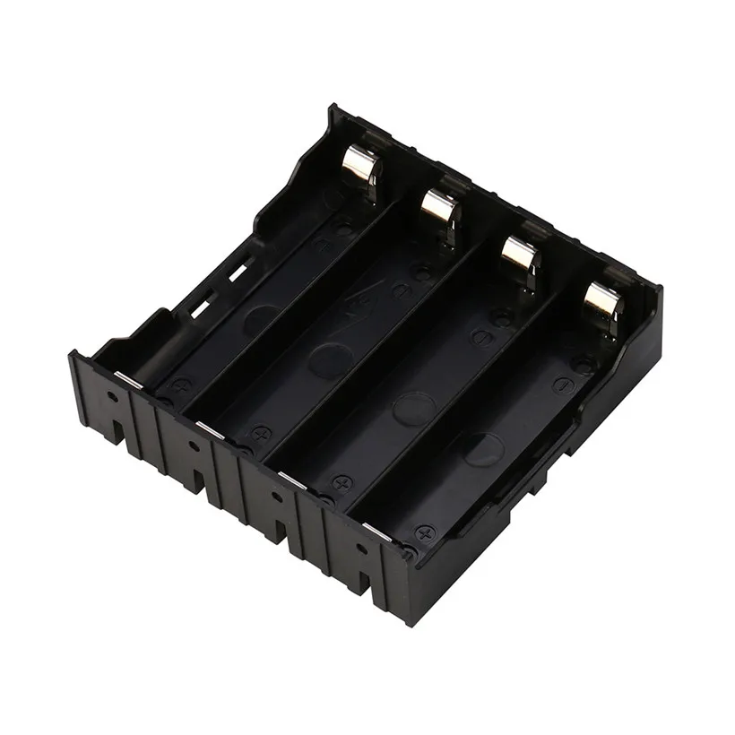 

ABS DIY 4x18650 Rechargeable Battery Storage Box Holder Case 80620 drop shipping
