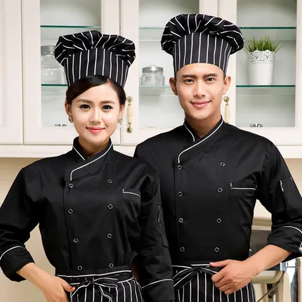 high quality 2021 long sleeved Chef  service Hotel working 