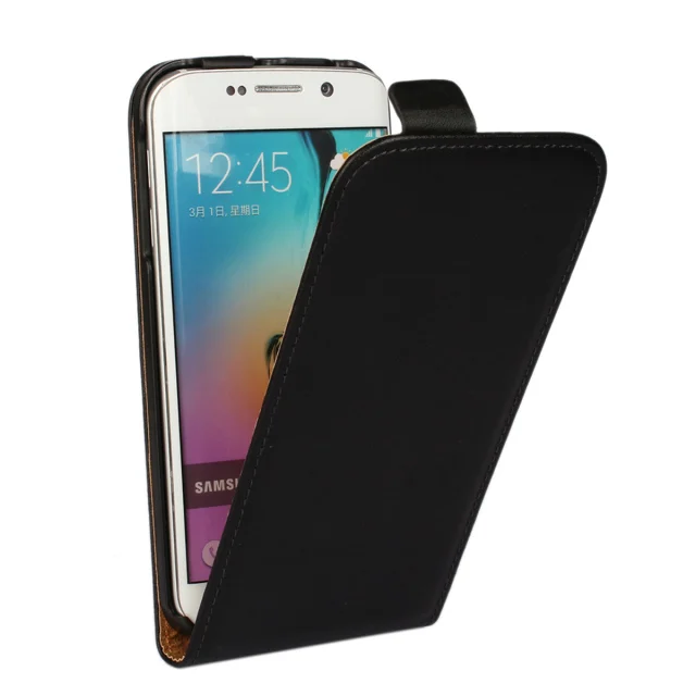 Роскошный Вертикальный чехол-книжка для телефона, чехол из натуральной кожи для samsung Galaxy S3 S4 S5 mini S2 S7 Edge S6 Edge Plus Note 2 3 4
