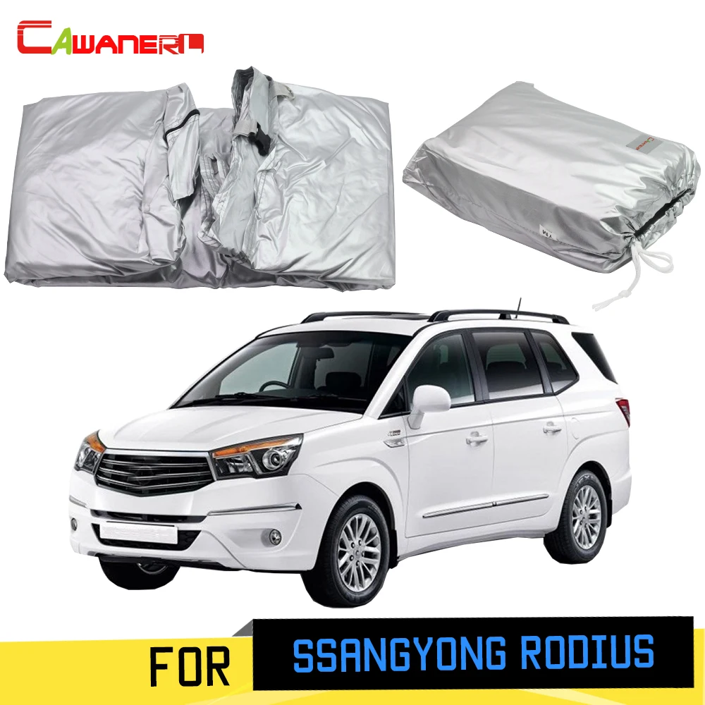 

Cawanerl Full Car Cover Outdoor Sun Shade Rain Snow Scratch Protection Cover For SsangYong Rodius Stavic 2004-2019