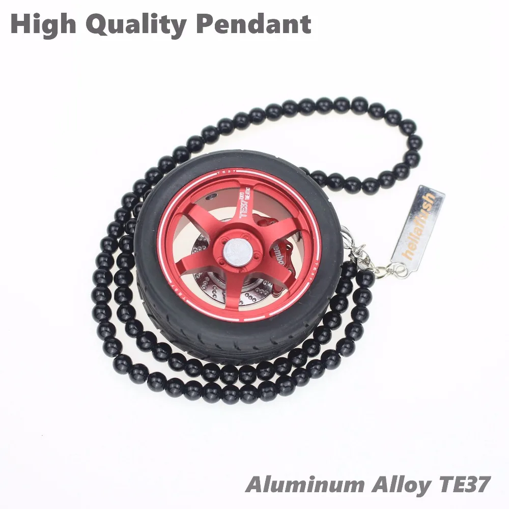 

High Quality Hanging Aluminum Key Chain Wheel Remove Brake Disc Keyring Auto Bead Style Key Ring For Key Car Keychain Pendant
