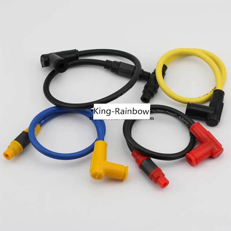 

8.8mm Twin Core Racing Power Cable 12V Ignition Coil For Motorcycle ATV Quad Dirt Pit Trail Motor Bike Motocross Go Kart Cart