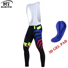 KIDITOKT Осенний комбинезон для велоспорта с 3D гелевым подкладом для шоссейного велосипеда, трико для велоспорта mtb jersey ciclismo
