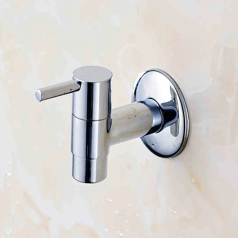 Brass Wall Mount Fast Open Faucet Bibcocks Cold Water Faucet Garden