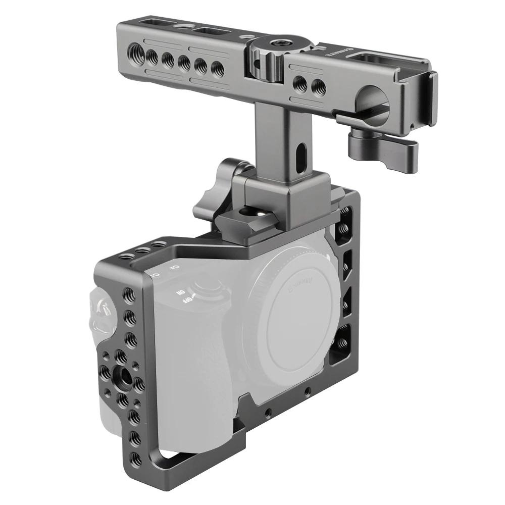 CAMVATE Titanium DSLR Camera Cage For A6500 4K DSLR Rig