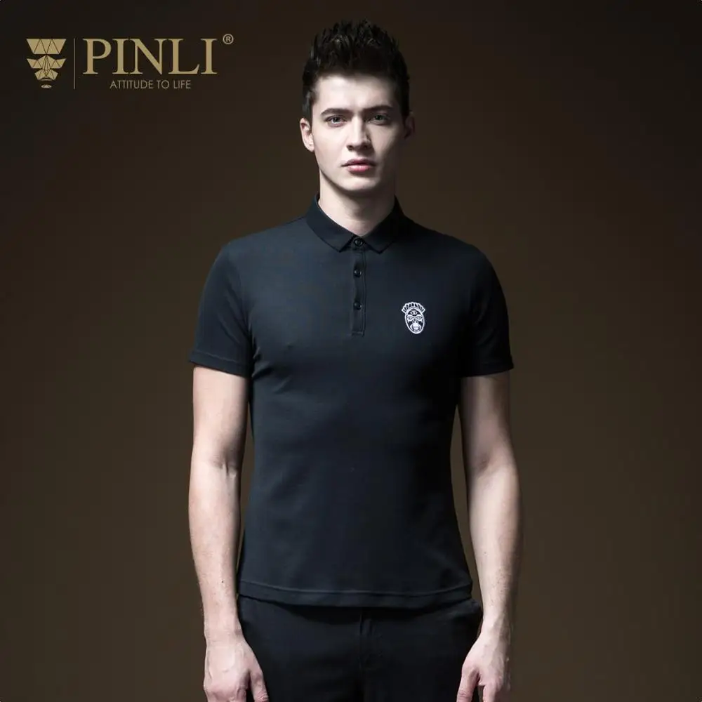 

2018 Bamboo Fiber Slim Men's Popular Logo Polo Unlined Upper Garment Of Cultivate Morality Short Sleeve shirt Coat B192212272