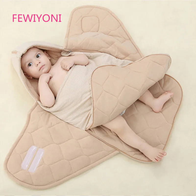 

FEWIYONI Sleeping bag autumn and winter thickening newborn organic cotton bag baby carpet sleeping bag