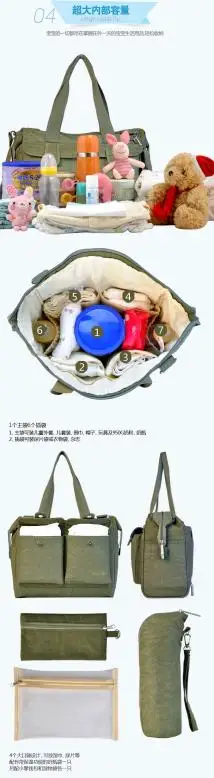 Insular Deluxe детские сумки для подгузников модные сумки для подгузников большая емкость Сумки для мам сумки для колясок