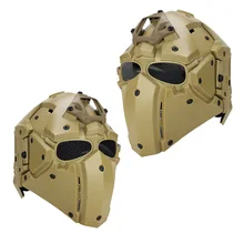 Tactical Helmet All-round Integrated NVG Paintball Mask w/ Mesh Lens Goggle Professional Cycling Helmet Full Face Hunting Helmet Tactical Helmet All-round Integrated NVG Paintball Mask w/ Mesh Lens Goggle Professional Cycling Helmet Full Face Hunting Helmet