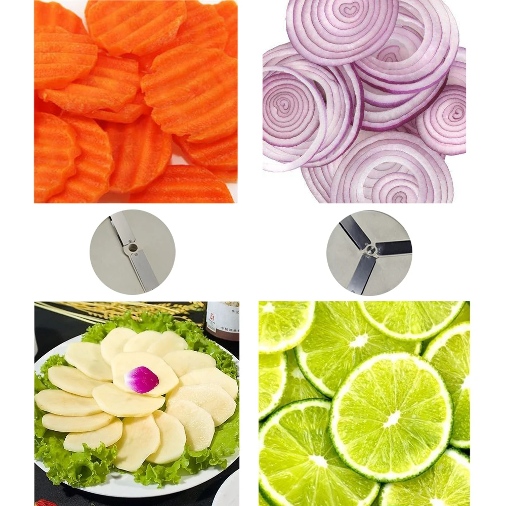 DULONG многофункциональная электрическая терка для овощей, нарезки, измельчения баклажан, сырные лимоны, картофель для коммерческого или домашнего использования