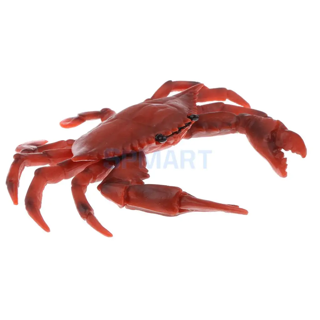 Animals Figure Toys Farm/Jungle/Sea Red Crab Animals Model Aquarium Toys Realistic Wild Pastic Figurine Kid Animal Toy