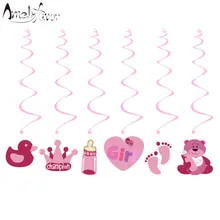

Baby Shower Ceiling Hanging Swirl Decorations Cutout Girl Baby Shower Party Supplies DIY Decorations Event Party Festive