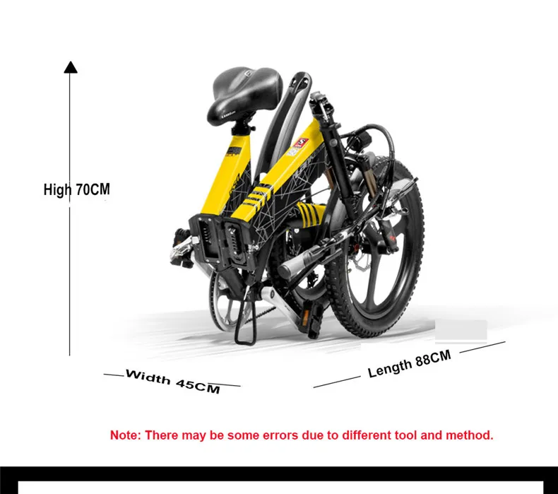 20inch folding electric mountain bicycle 48V400W high speed motor e-bike range 70-100km lightweight Hybrid EMTB electric bike HTB1jZYdairxK1RkHFCcq6AQCVXaT - 20inch folding electric mountain bicycle 48V400W high speed motor e-bike range 70-100km lightweight Hybrid EMTB electric bike