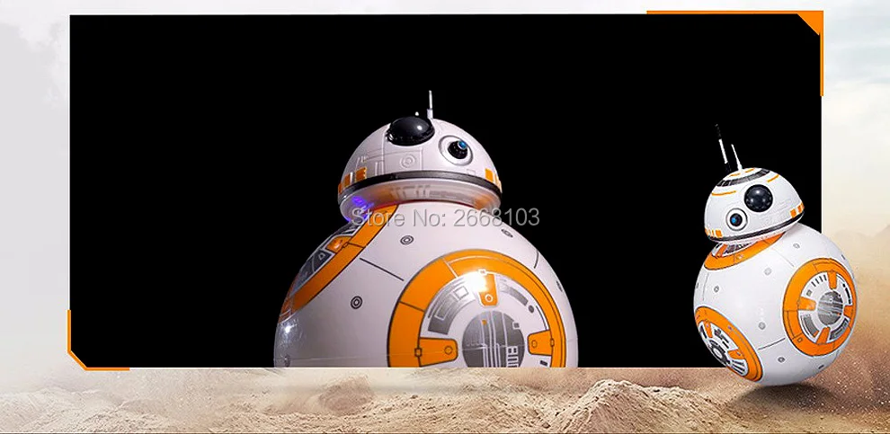 Upgrade Version BB-8 Ball 20.5cm RC Droid Robot 2.4G Remote Control BB8 Intelligent With Sound Robot Toys For Gifts Model Action rc auto