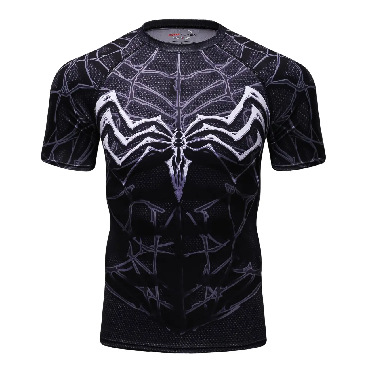 

Spiderman Printer Spider Hero Logo Male Short Sleeve T-Shirt Fitness Cosplay Men Tops Christmas Fitness Sports T Shirt Gym Men