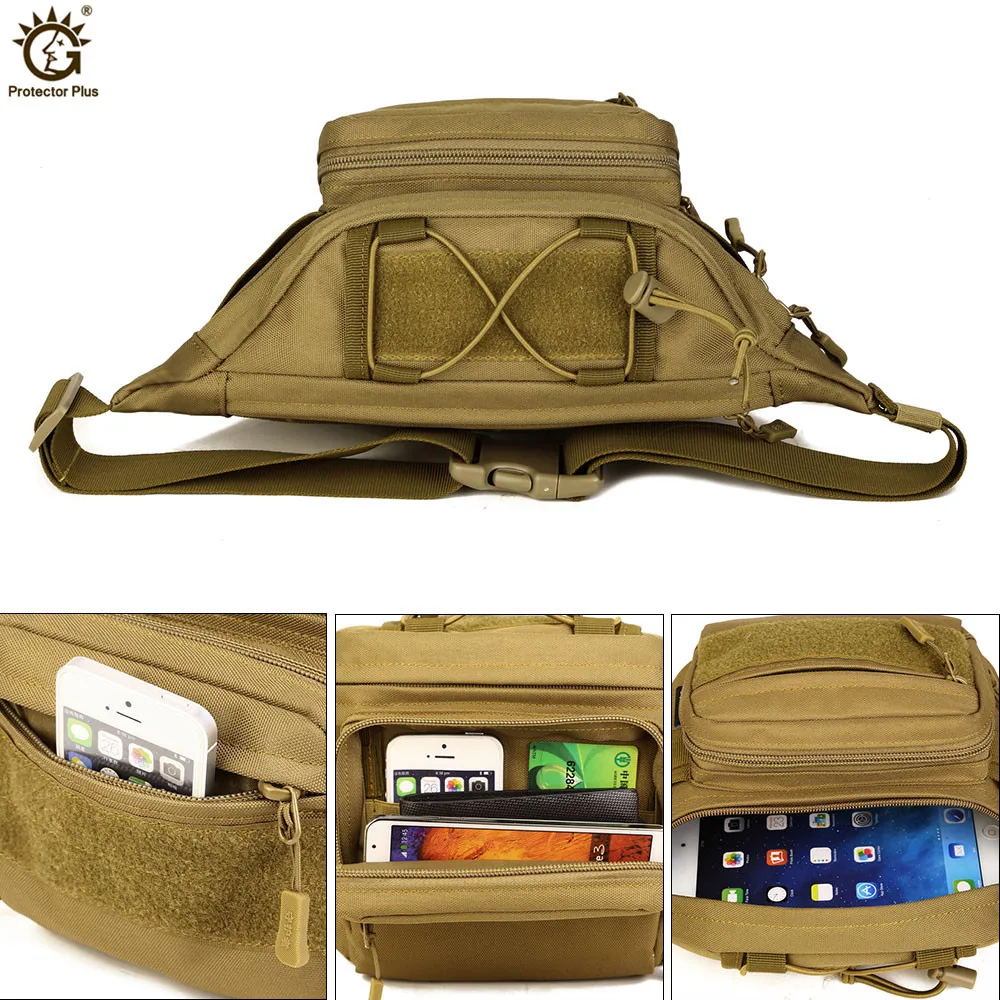 Tactical Molle Bag Waterproof Waist Pack Fanny Pack Hiking Fishing  Sports Hunting Waist Bags Tactical Sports Bag Belt