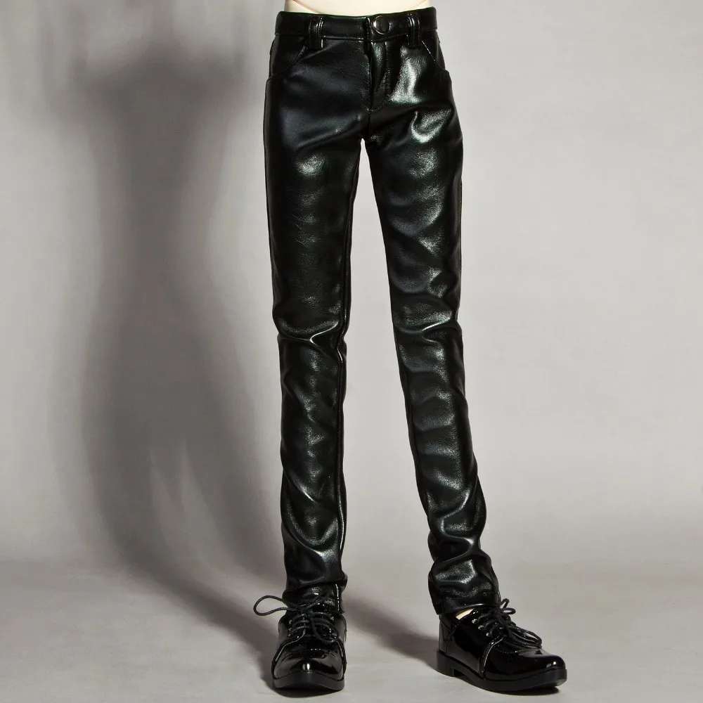 

[wamami] Free Shipping New Wholesale/Retail Black Leather Pants Trousers For 1/3 BJD Doll Dollfie