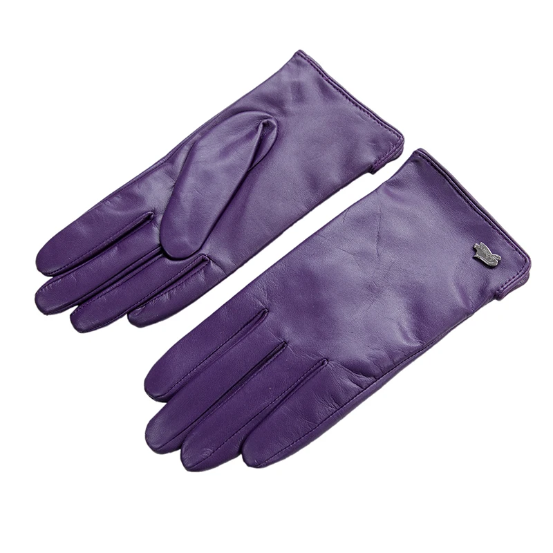 

Free Shipping Fashion Women Glove With Short Genuine Leather Gloves Winter Goatskin Gloves