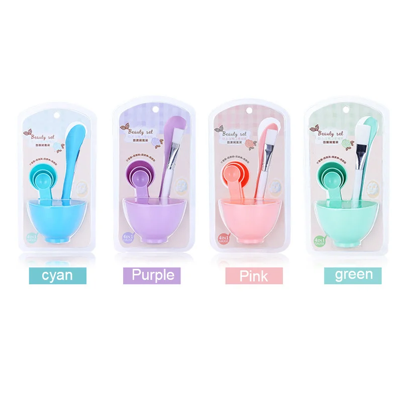 

6 In 1 Mixing Bowl Brush Spoon Stick Beauty Make Up Set for Tools Face Mask Women's Makeup Tool Kit New and High Quality