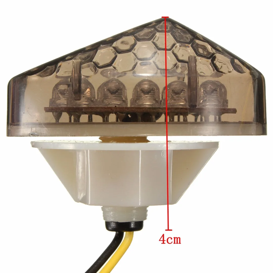 1pair Motorcycle Flush Mount LED Turn Signals Indicator Blinker Light Amber Flasher for Honda CBR 600 F4 F4i CBR600RR CBR1000RR
