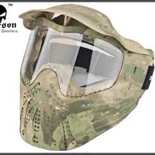Подробная информация о военный Пейнтбольный боевой маска для лица EMERSON тактическая Противоударная маска AT-FG EM6603B