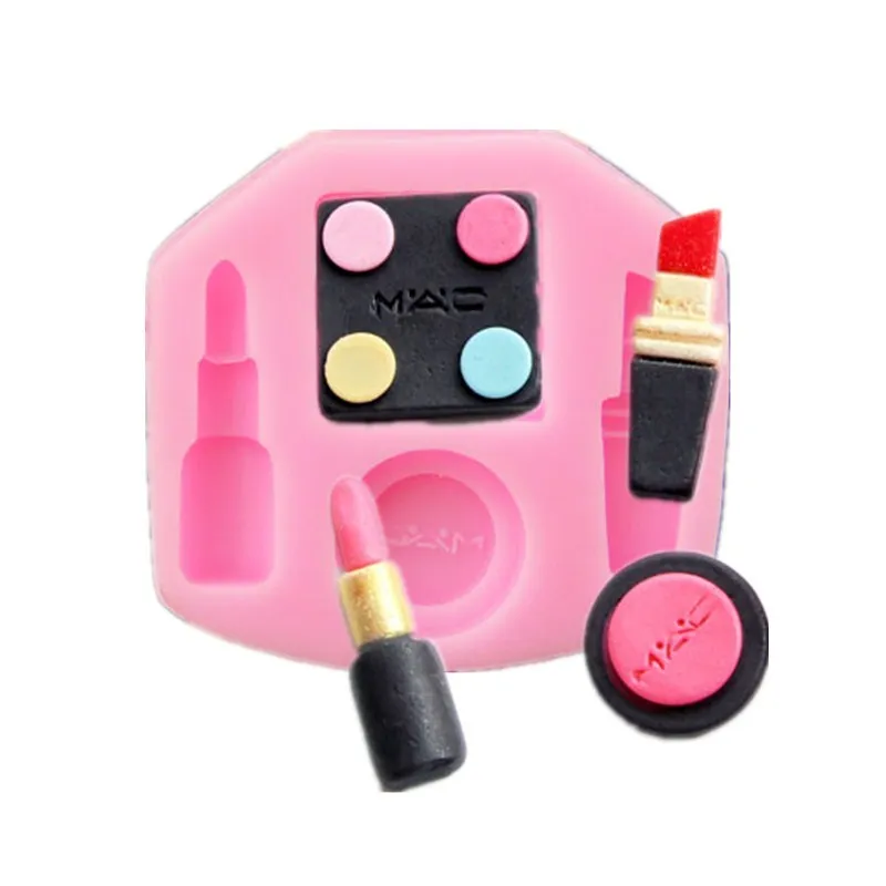 

Lipstick, Eye Shadow, Powder Sugar Cookie Biscuit Roll Makeup Tools Decoration Mould Silicone Based Mold Sugar Cake Roll
