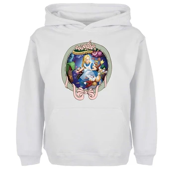 

Princess Alice in Wonderland Print Hoodie Mens Women's Boy's Girl's Sweatshirt Hip Hop Jackets Spring Autumn Fashion Cotton Coat