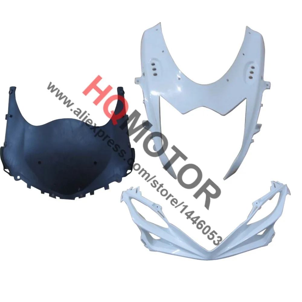 

Unpainted ABS Front Upper nose wtih Splash Guard Ram Air Tube Cover Fairing Kit for Suzuki GSX-R 750 / 650 2011 2012 2013