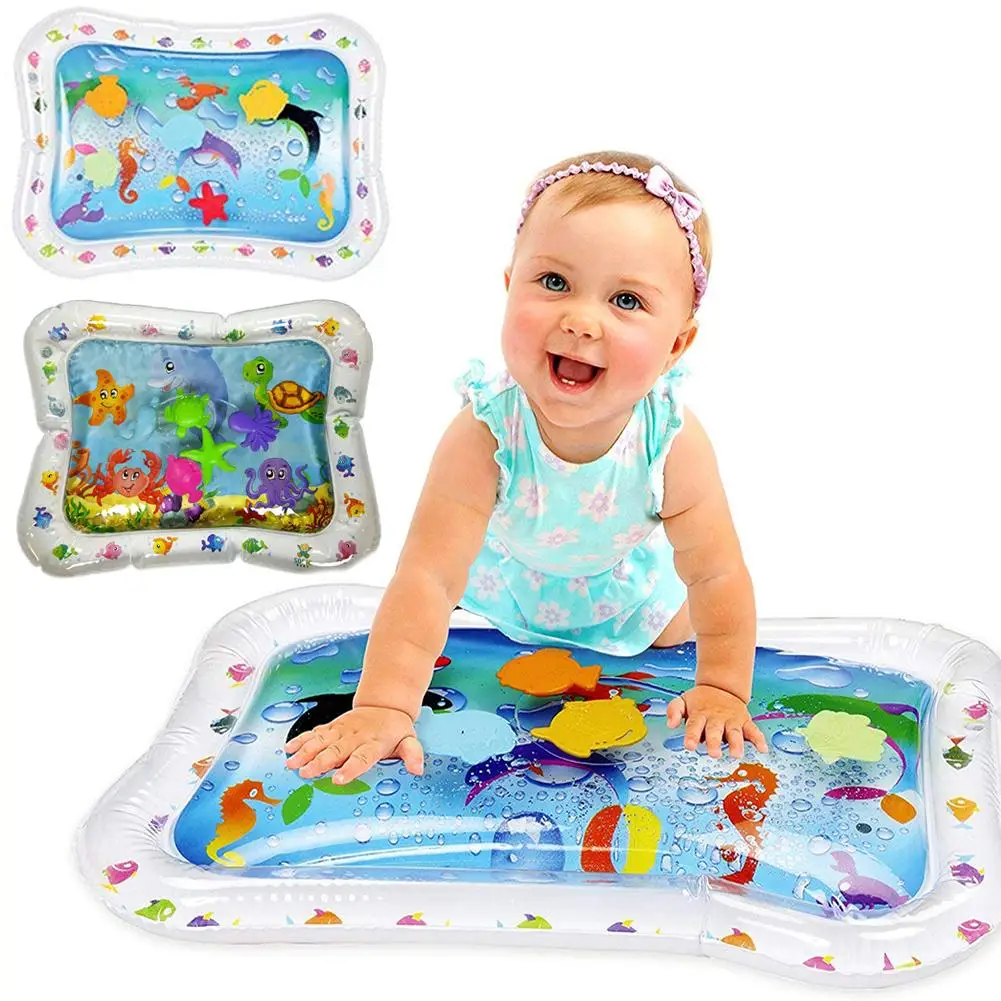 

Marine Animal Baby Prostrate Inflatable Water Filled Pad Cushion Tummy Time Mat