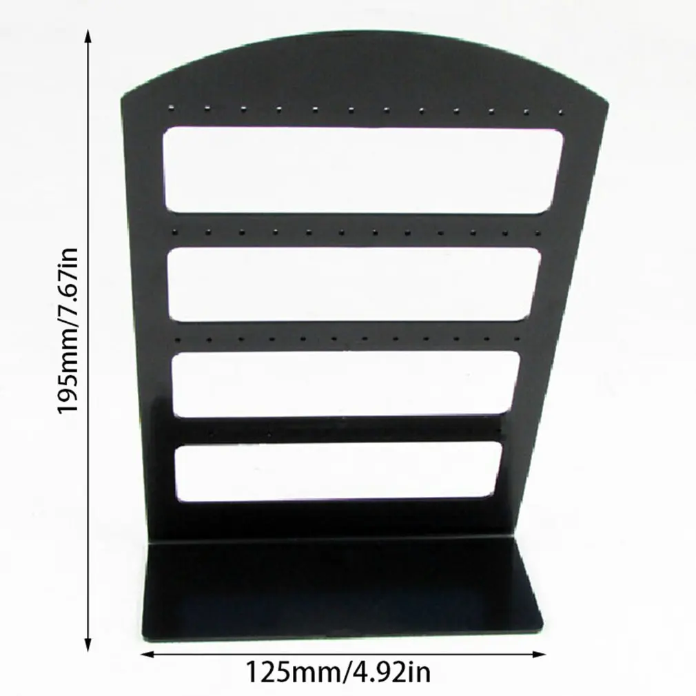 1 шт. 48 отверстий серьги-гвоздики дисплей держатель стенд витрина Пластиковые Ювелирные изделия Органайзер стойки серьги с плоским основанием держатель