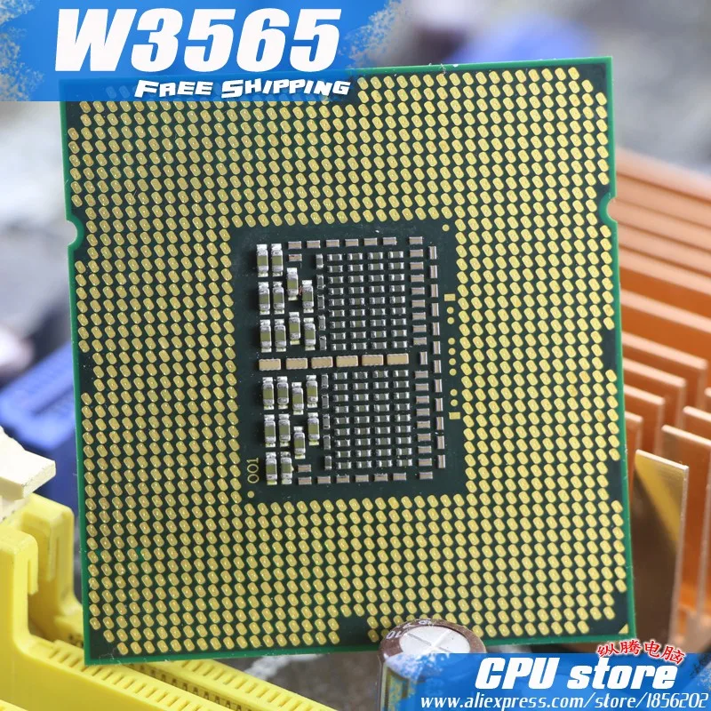 Процессор Intel Xeon W3565 cpu/3,2 ГГц/LGA1366/8 Мб кэш L3/четырехъядерный/серверный cpu, есть, ЦП W3570